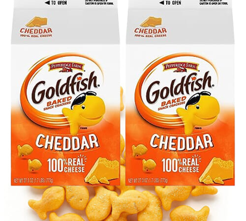 Goldfish Cheddar Crackers, 2-Count Box as low as $8.66 Shipped Free (Reg. $17.98) – $4.33/27.3-Oz Carton