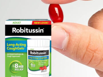 Robitussin Long-Acting Non-Drowsy CoughGels, 20-Count as low as $3.29 After Coupon when you buy 4 (Reg. $8) + Free Shipping – $0.17/capsule, 8-Hour Relief