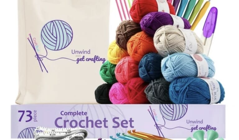 Craftbud 73-Piece Crochet Set Kit only $27.99 (Reg. $65!)