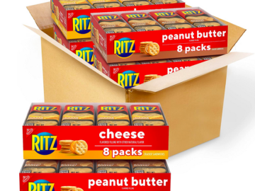 RITZ Sandwich Cracker Snacks, 32 count only $12.44 shipped!