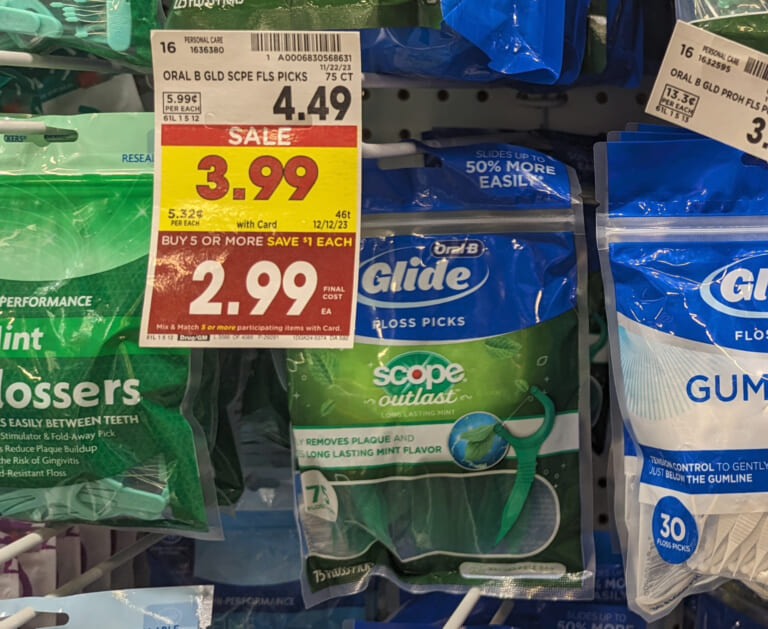 Oral B Glide Picks As Low As $1.32 At Kroger