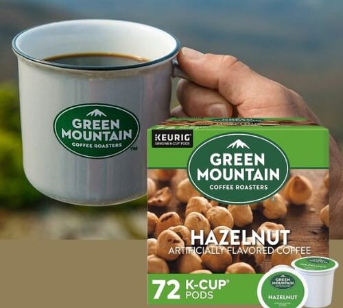 Green Mountain Coffee Roasters Hazelnut Keurig Single-Serve K-Cup 72 Count Pods as low as $19.12 Shipped Free (Reg. $22.49) – 27¢/Pod