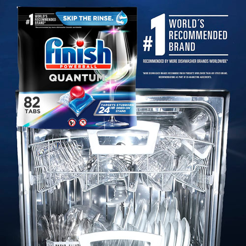 Finish 82-Count Powerball Quantum Dishwasher Detergent Tabs as low as $12.29 After Coupon (Reg. $19.26) + Free Shipping – 15¢/Tab