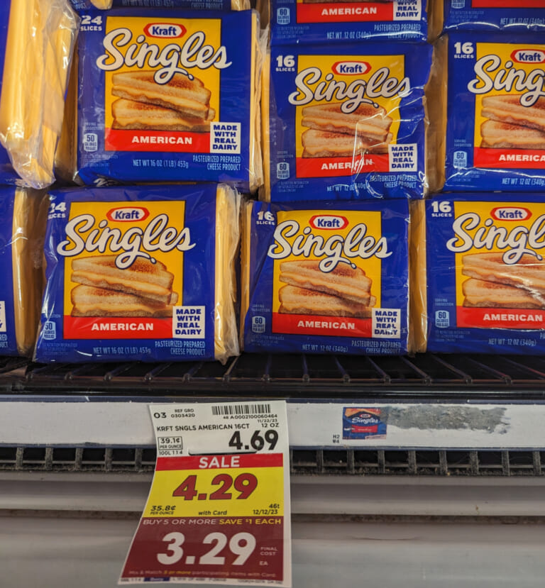 Kraft Singles As Low As $2.54 At Kroger (Regular Price $4.69)