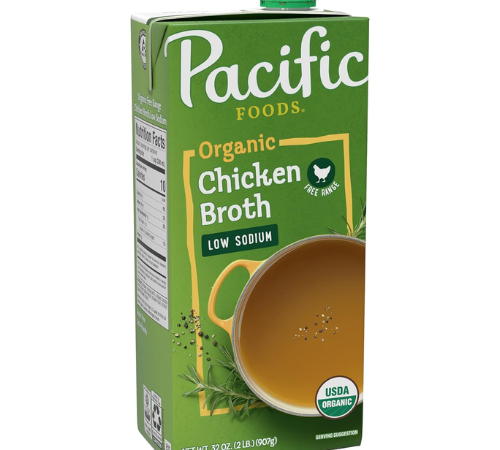 Pacific Foods 12-Pack Organic Free Range Low Sodium Chicken Broth as low as $14.06 Shipped Free (Reg. $20.67) – $1.17/32 Oz Carton