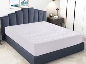 Lux Decor Collection Quilted Fitted Mattress Topper from $16 + free shipping