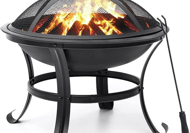 22" Outdoor Fire Pit for $35 + free shipping w/ $35