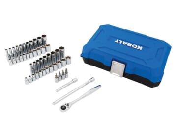 Kobalt 50-Piece SAE and Metric Mechanics Tool Set for $20 + free shipping w/ $45