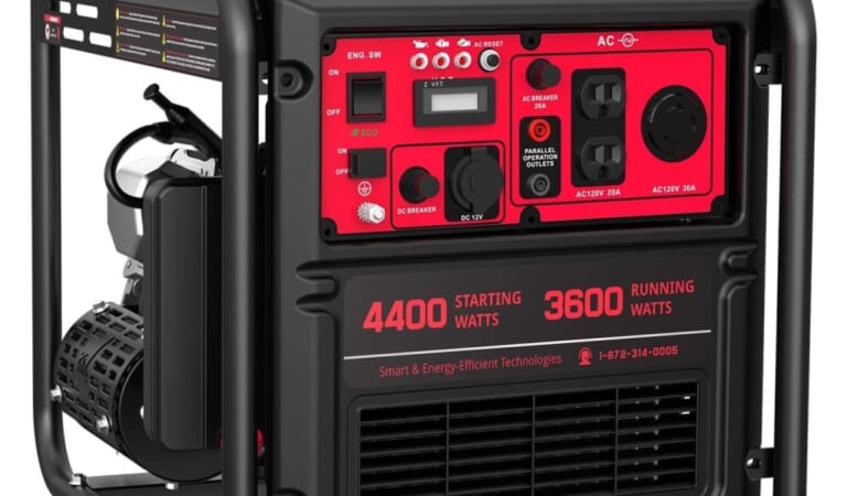 PowerSmart 4,400W RV Ready Open Frame Inverter Generator for $299 + free shipping