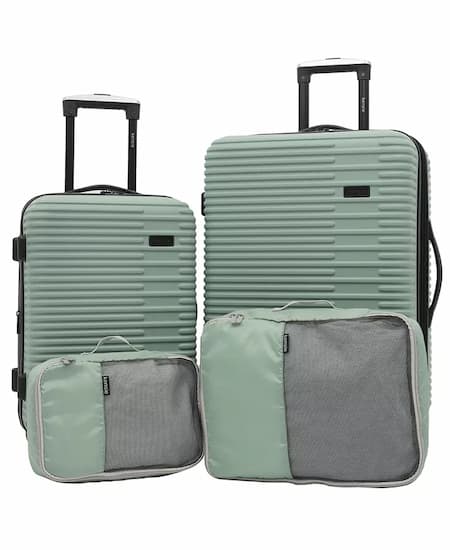 Kensie Hillsboro Expandable Rolling Hardside Collection Set