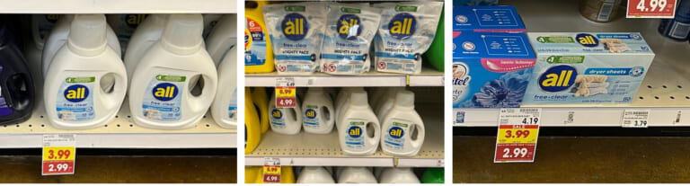 All Free Clear Laundry Detergent, Dryer Sheets or Fabric Softener As Low As $1.49 Each At Kroger