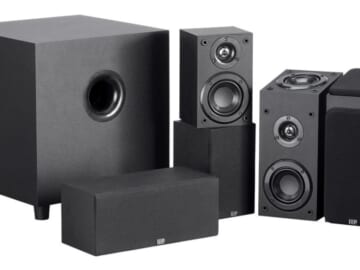 Monoprice Premium 5.1.2 Channel Immersive Home Theater System with Subwoofer for $87 + free shipping