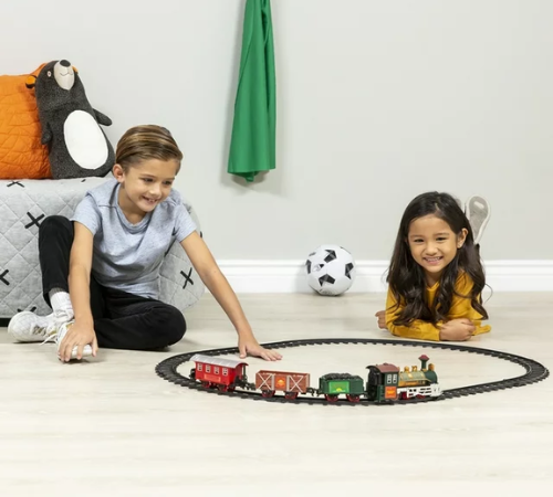 Best Choice Products Kids’ Classic Electric Railway Train Track Play Set $9.99 (Reg. $25)