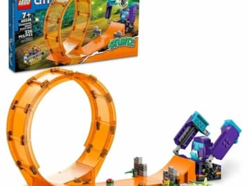 LEGO City Stuntz Smashing Chimpanzee Stunt Loop 60338 with Flywheel Toy