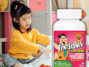 Flinstones 160-Count Chewable Kids’ Multivitamin + Extra Iron Tablets as low as $9.34 After Coupon (Reg. $20) + Free Shipping – 6¢/Tablet