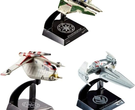 Hot Wheels Star Wars Starship Models 3-Pack for $29 + free shipping