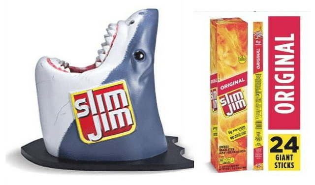 Slim Jim Limited Edition Shark Head Counter Display w/ 24 Smoked Sticks for $40 + free shipping