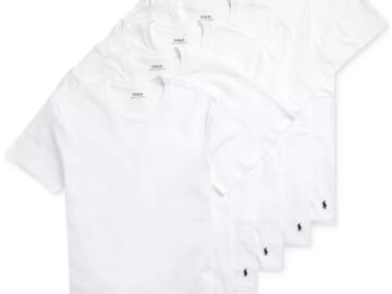 Polo Ralph Lauren Men's Crewneck Undershirt 6-Pack for $45 + free shipping