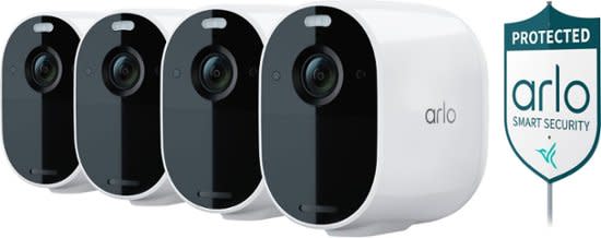 Arlo Essential Spotlight 4-Camera Wireless 1080p Surveillance System for $200 + free shipping