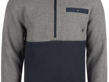 Spyder Men's Medallion Half Zip Pullover for $28 + free shipping