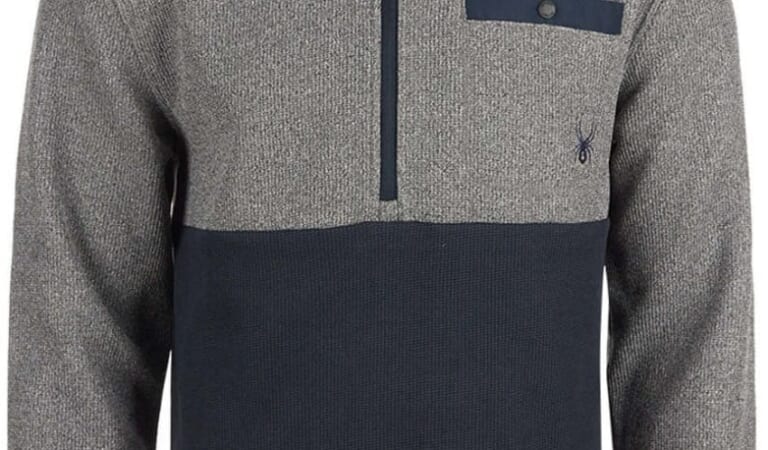 Spyder Men's Medallion Half Zip Pullover for $28 + free shipping