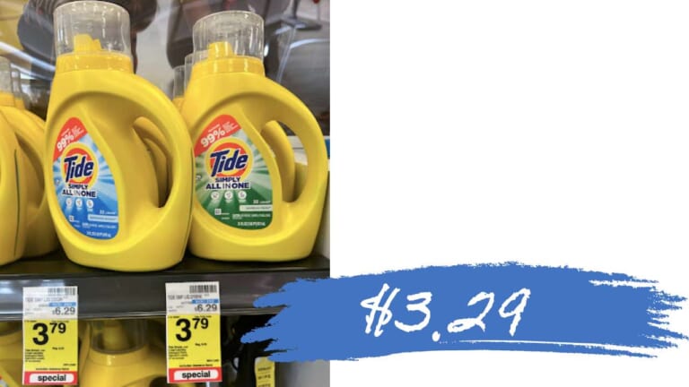 $3.29 Tide Simply Laundry Detergent at CVS