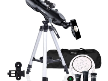 80mm Beginner Astronomical Telescope for $111 + free shipping