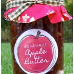 Apple Butter Recipe + Free Printable Gift Tags!