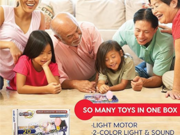 Snap Circuits Beginner, Electronics Exploration Kit $19.99 (Reg. $33) – 3K+ FAB Ratings! – Build Over 20 Unique Projects