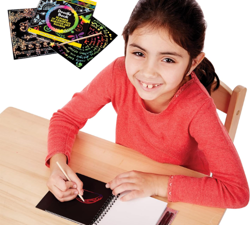 Melissa & Doug 16-Page Scratch Art Doodle Pad with Wooden Stylus $6.29 (Reg. $9)