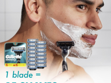 Gillette Mach3 15-Count Razor Blade Refills as low as $19.36 Shipped Free (Reg. $37) – $1.29/3-Blade Cartridge