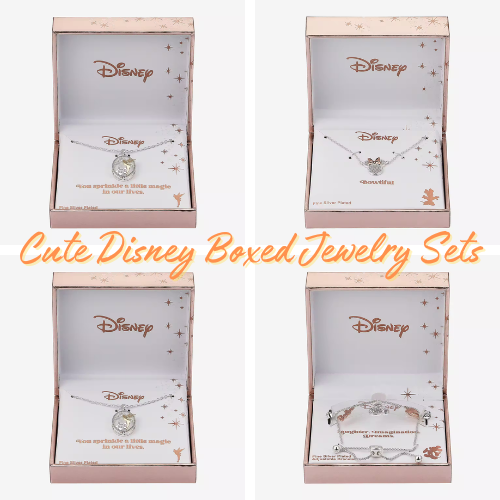 Cute Disney Boxed Jewelry Sets $11.99 After Code (Reg. $60) – 40% off!