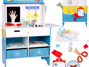 Ignite the imagination of your little ones with this Wooden Play Doctor Set for Kids for just $79.99 Shipped Free (Reg. $169.99)