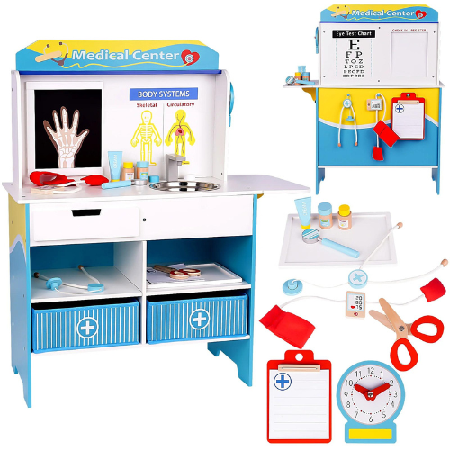 Ignite the imagination of your little ones with this Wooden Play Doctor Set for Kids for just $79.99 Shipped Free (Reg. $169.99)