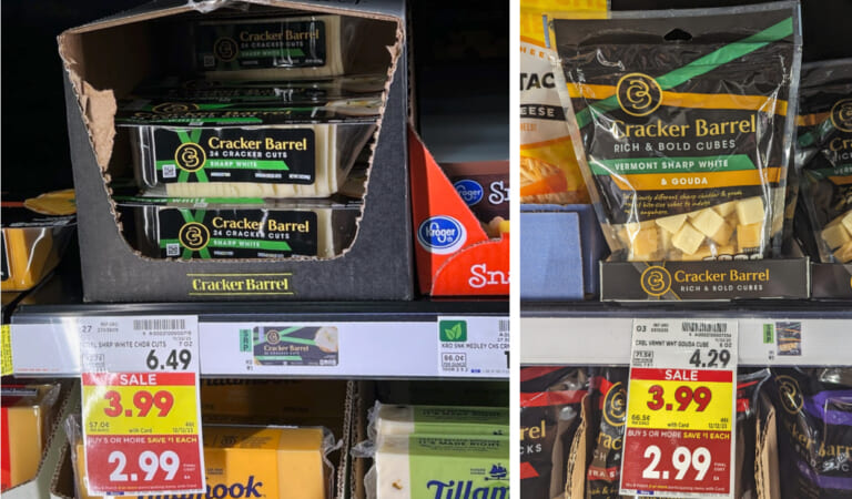 Cracker Barrel Cracker Cuts Just $2.89 At Kroger (Regular Price $6.49)