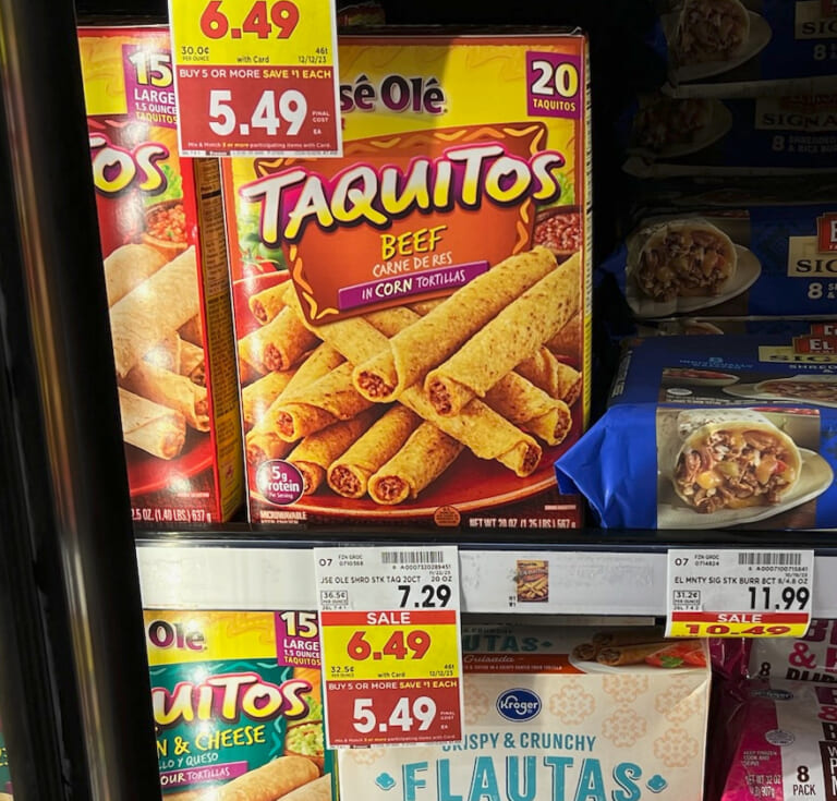 Jose Ole Taquitos or Mini Tacos Just $3.74 At Kroger (Regular Price $7.29)