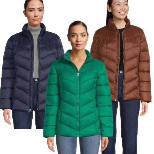 Time and Tru Women’s Chevron Midweight Puffer Jacket $19.98 (Reg. $22.98) – Various Colors, Sizes XS-2X