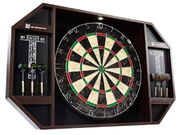 MD Sports Bristle Dartboard Cabinet Set for $49 + free shipping