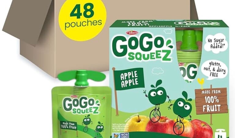 GoGo squeeZ Fruit on the Go (Pack of 48) only $17.08 shipped!