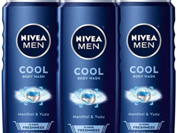 Nivea Men Cool 3-in-1 Body Wash, 16.9 Fl. Oz (Pack of 3)