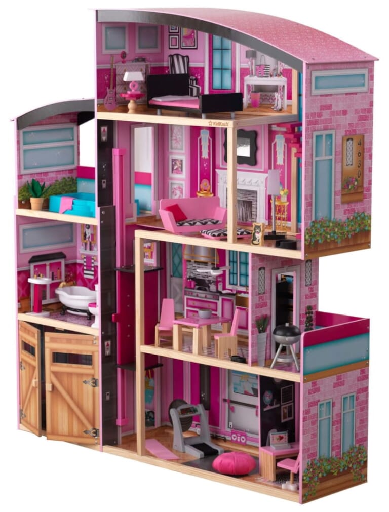 KidKraft Shimmer Mansion Wooden Dollhouse w/ 30 Accessories for $85 + free shipping