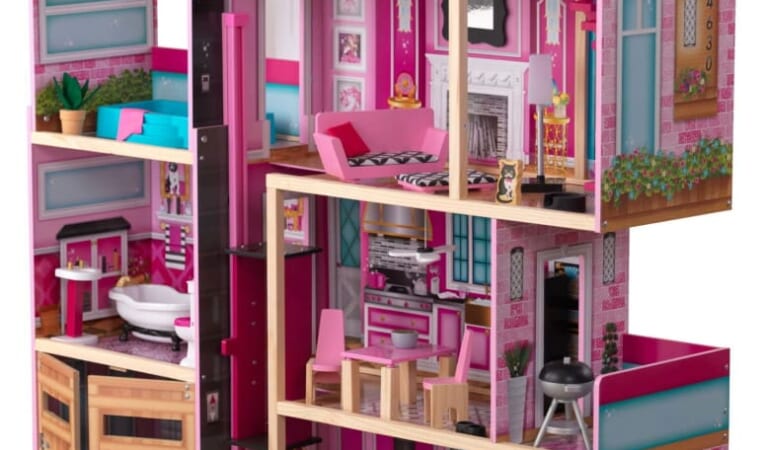 KidKraft Shimmer Mansion Wooden Dollhouse w/ 30 Accessories for $85 + free shipping