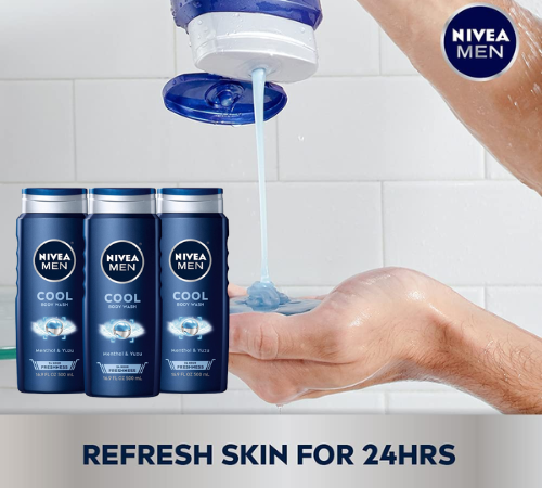 NIVEA Men 3-Count Cool Body Wash as low as $7.74 After Coupon (Reg. $23.49) + Free Shipping – $2.58/16.9 Oz Bottle