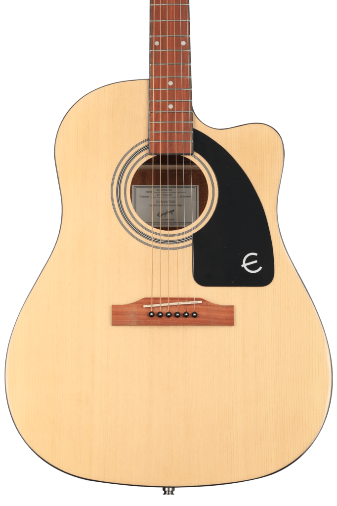 Epiphone J-15 EC Acoustic-Electric Guitar for $189 + free shipping