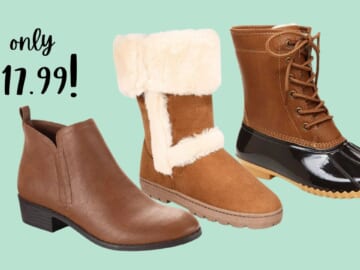 Macy’s | Women’s Boots Starting at $17.99!