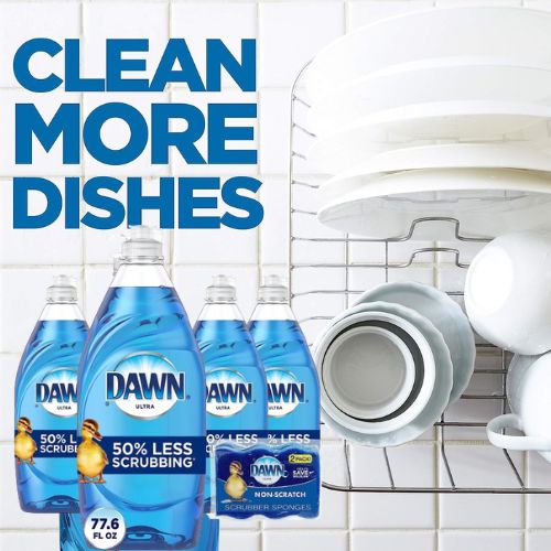 Dawn Ultra Dishwashing Liquid Dish Soap, 4-Count as low as $10.38 Shipped Free (Reg. $12.21) – $2.60/Bottle + 2x Non-Scratch Sponges