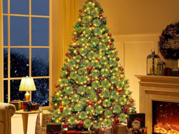 Make your holiday season merry and bright with Yaheetech 7.5ft Pre-Lit Christmas Tree for just $95.99 After Coupon (Reg. $127.99) + Free Shipping