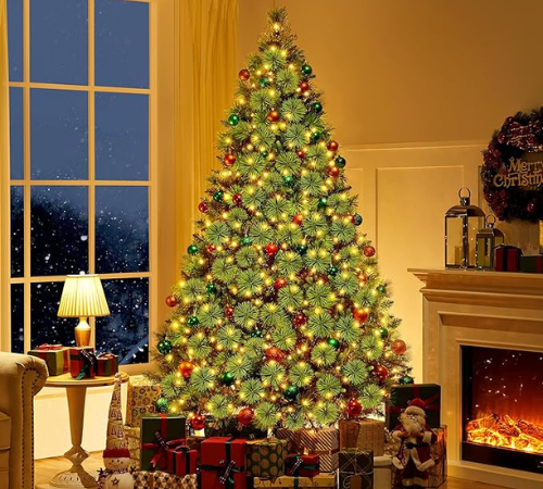 Make your holiday season merry and bright with Yaheetech 7.5ft Pre-Lit Christmas Tree for just $95.99 After Coupon (Reg. $127.99) + Free Shipping