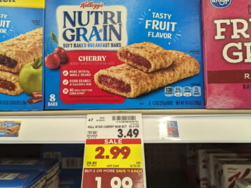 Kellogg’s Nutri-Grain Bars As Low As $1.49 At Kroger