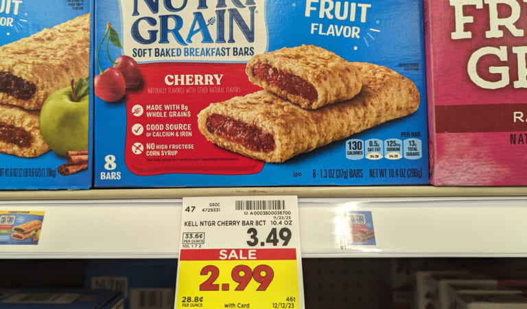 Kellogg’s Nutri-Grain Bars As Low As $1.49 At Kroger